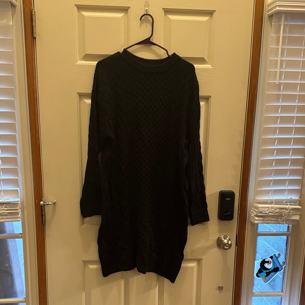 Time and Tru Black Long Sleeve Dress